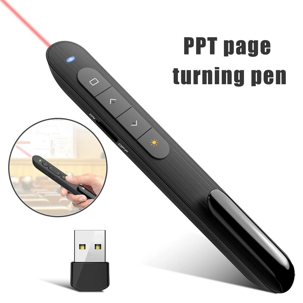 Laser Pointer Presenter - التحكم عن بعد متعدد الوظائف الوجه
