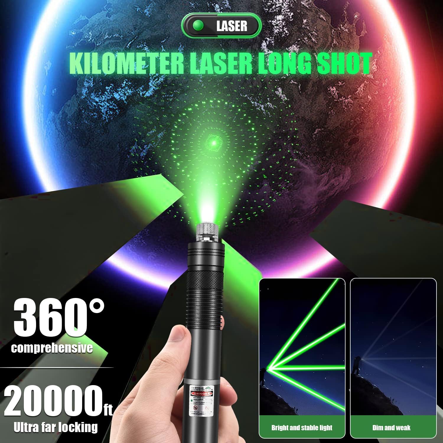 مصباح يدوي قابل لإعادة الشحن ب - مراجعة Laser Pointer Presenter وسعره