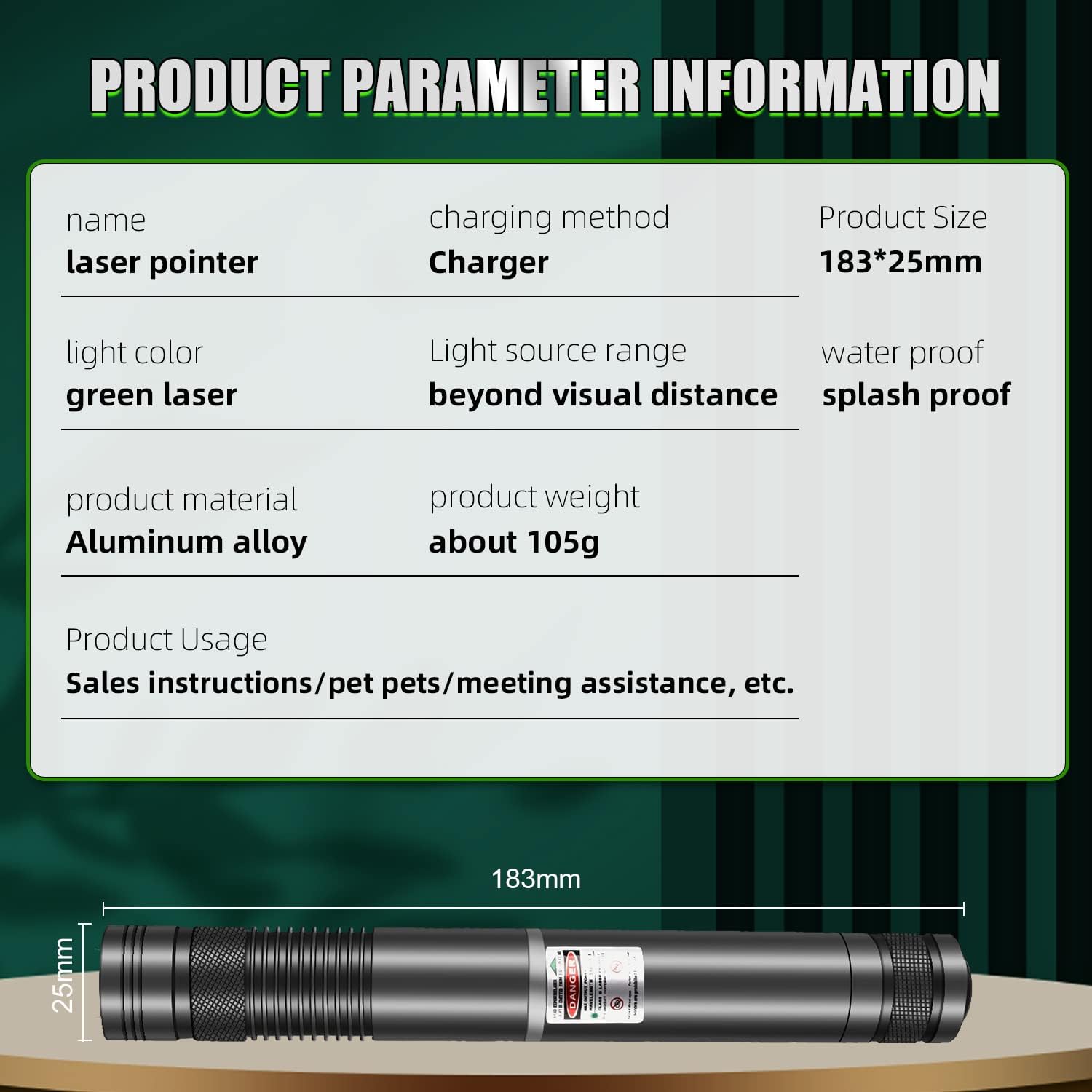 مصباح يدوي قابل لإعادة الشحن ب - مراجعة Laser Pointer Presenter وسعره