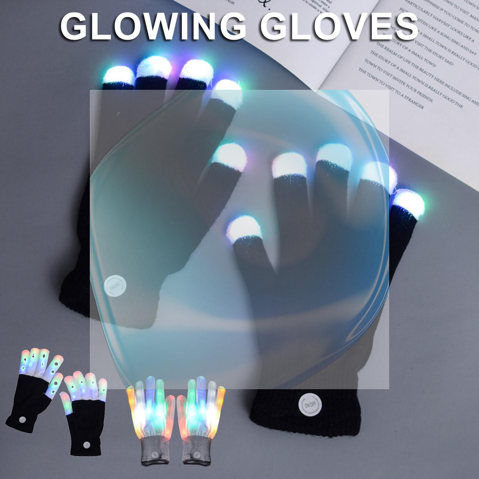 قفازات مضيئة بإضاءة LED وامضة  - مراجعة Led Gloves Music وسعره