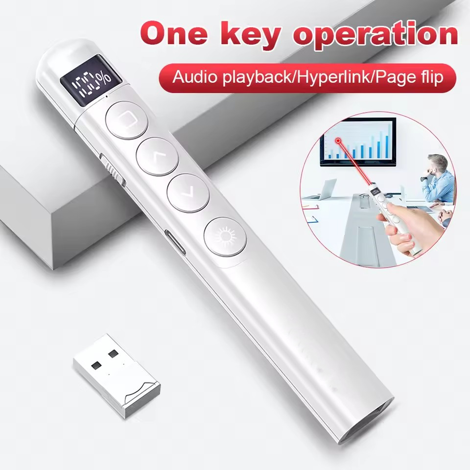 قلم عرض تقديمي لاسلكي بتقنية R - مراجعة Laser Pointer Presenter وسعره