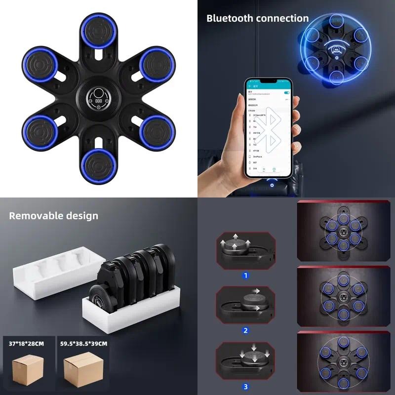 جهاز تدريب الملاكمة الذكي مع إ - مراجعة Led Gloves Music وسعره